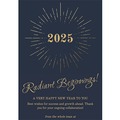 Radiant Beginnings New Years eCard